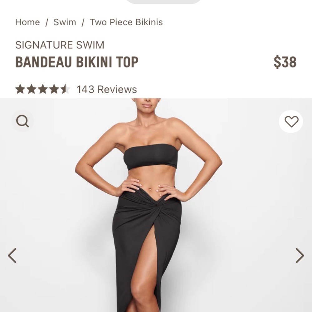 Skims Swim Bandeau Bikini Top